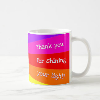 Mug "Merci de briller de votre lumière!' Rayons Arc-en
