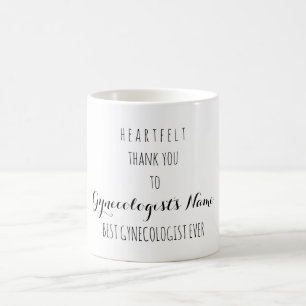Mug Merci de coeur meilleur gynécologue jamais