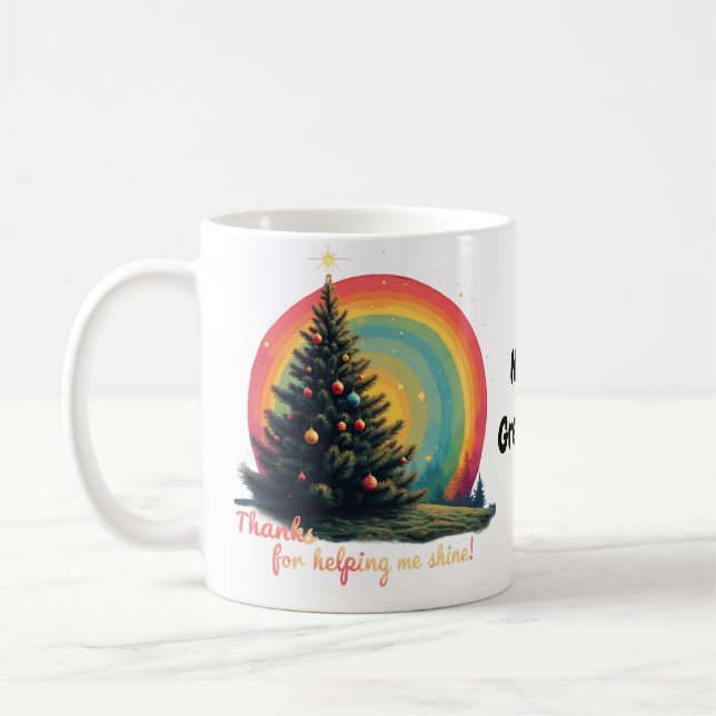 Mug  Merci de m'avoir aidé à briller, gratitude sincèr (Gauche)