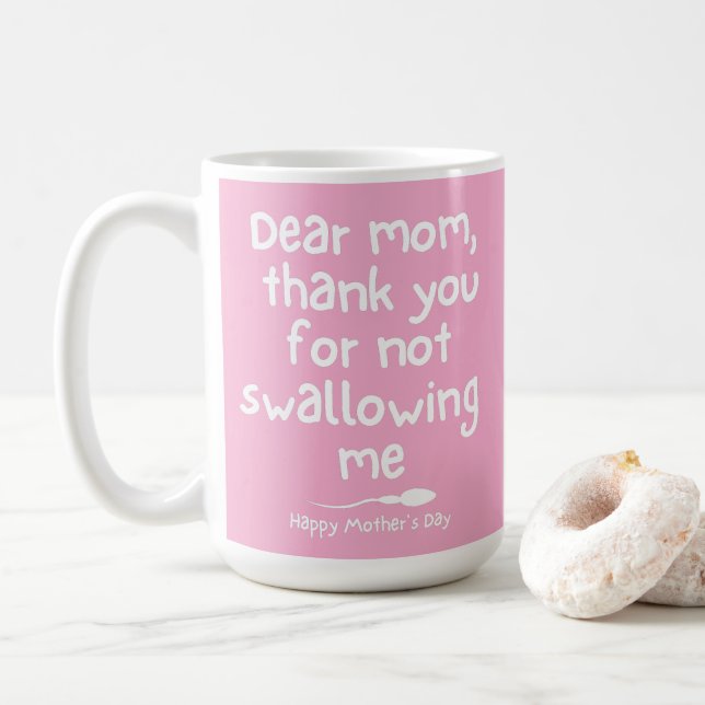 Mug Merci de ne pas m'avoir avalé  (Avec donut)