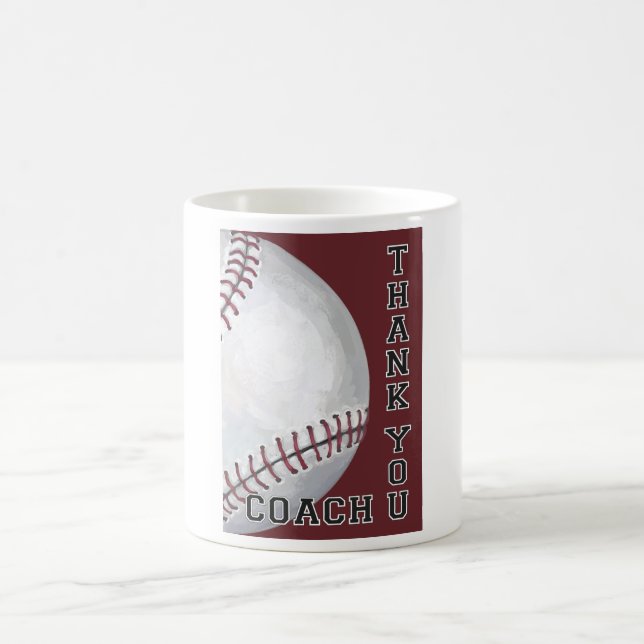 Mug Merci d'entraîneur de base-ball (Centre)