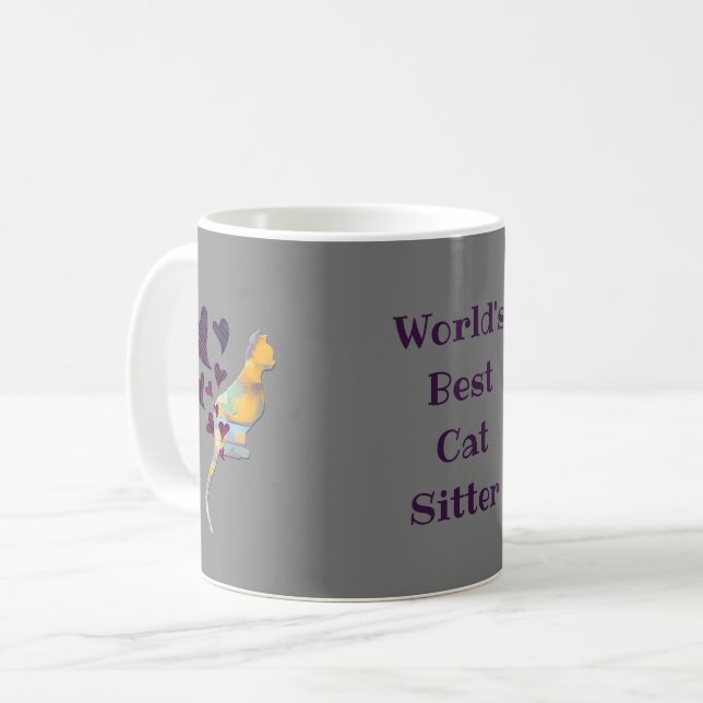 Mug Merci des meilleurs Chats Sitter du monde (Devant gauche)