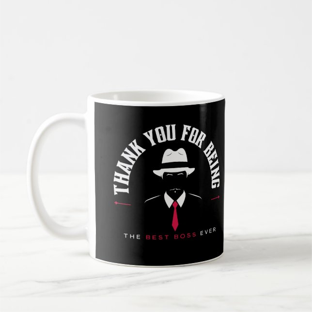 Mug Merci D'Être Le Meilleur Patron Jamais (Gauche)
