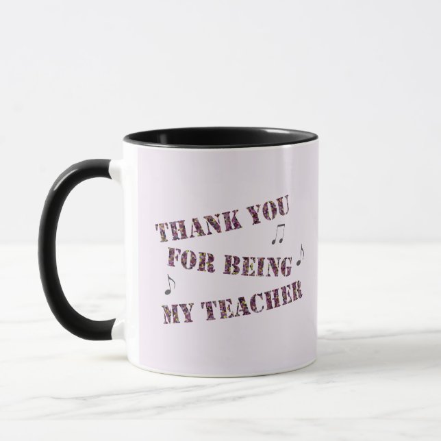 Mug Merci D'Être Mon Appréciation D'Enseignant De Musi (Gauche)