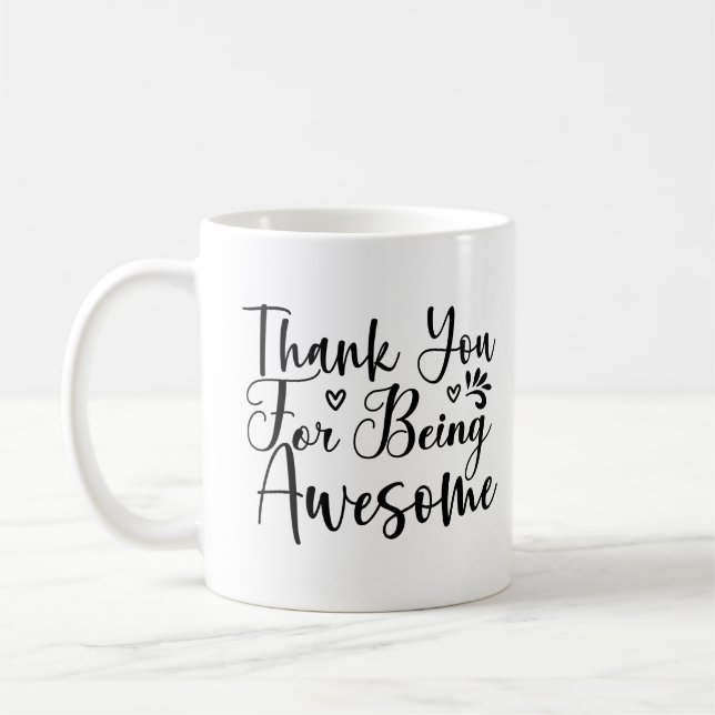 Mug Merci d'être une citation géniale (Gauche)
