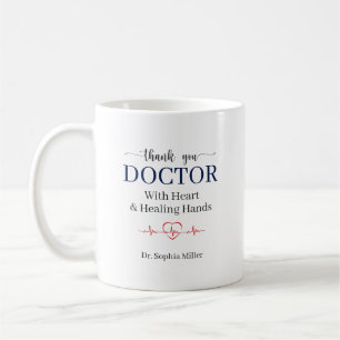 Mug Merci Docteur aux Mains Guérisseuses de Coeur Pers