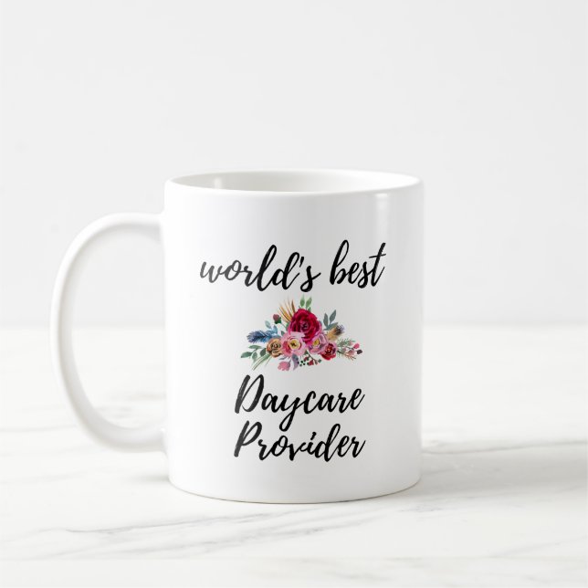 Mug Merci du fournisseur de garderies (Gauche)