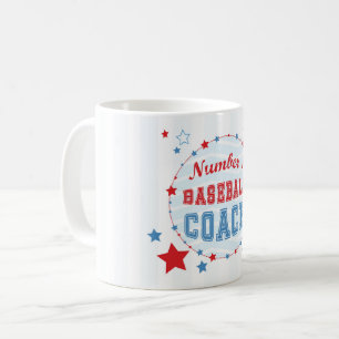 Mug Merci Entraîneur Tous Étoiles Baseball, Rouge, Ble