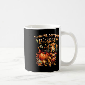 Mug Merci gracieux bienheureux Dachshund Chien Automne