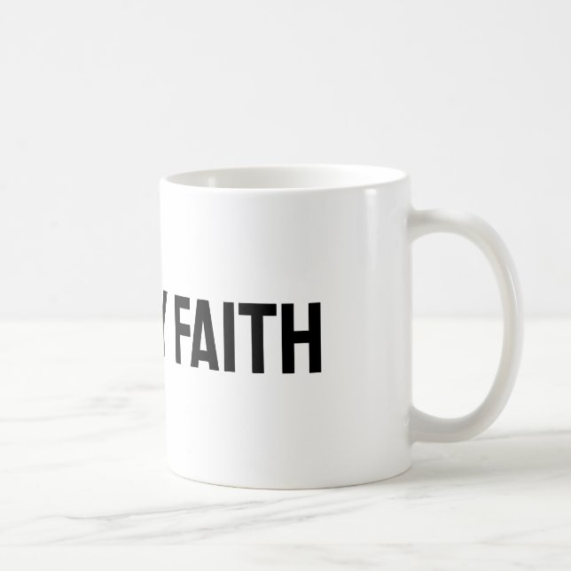 Mug Merci Jésus | Béni | Marcher par la foi (Droite)