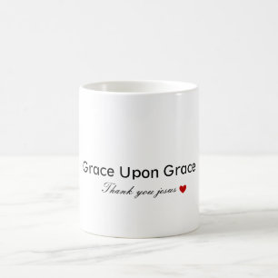 Mug Merci Jésus Grace sur grâce Faith Heart