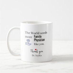 Mug Merci Médecin de Famille Nom Personnalisé