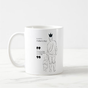 Mug Merci papa pour toujours être de mon côté