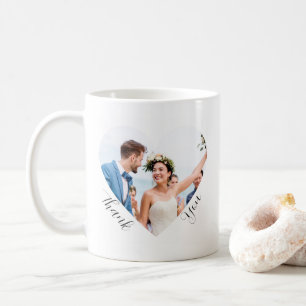 Mug Merci photo mariage élégant favorise la personnali