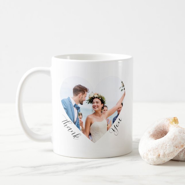 Mug Merci photo mariage élégant favorise la personnali (Avec donut)