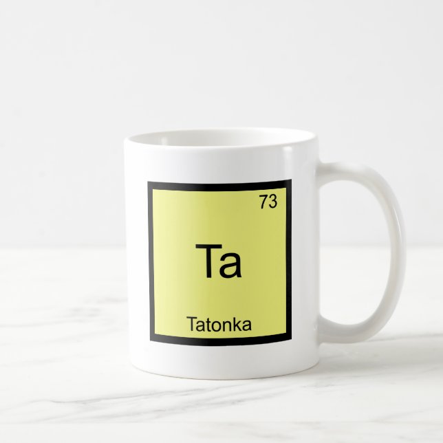 Mug Merci - pièce en t drôle de symbole d'élément de (Droite)