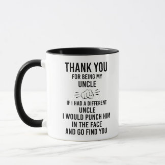 Mug Merci pour être mon oncle Drôle café