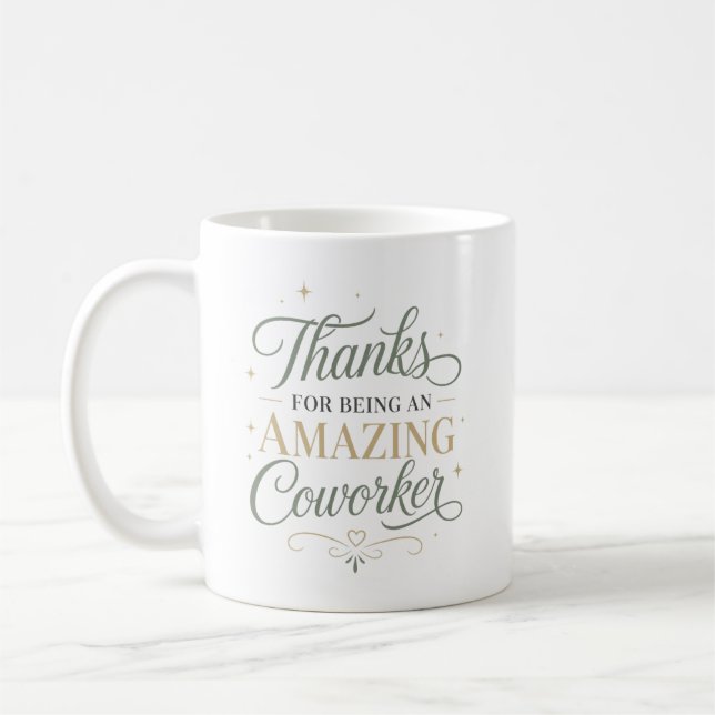 Mug Merci pour être un collègue incroyable (Gauche)