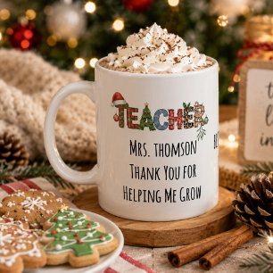 Mug Merci pour m'avoir aidé à grandir Noël