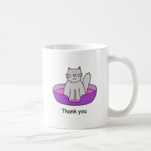 Mug Merci pour s'occuper du chat