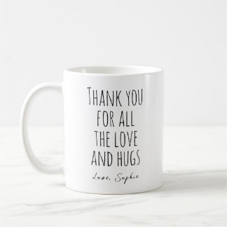 Mug Merci pour tout l'amour et les câlins
