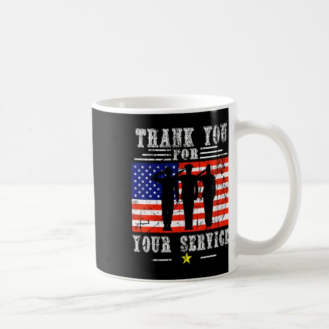 Mug Merci pour vos services patriotiques - Anciens com (Droite)