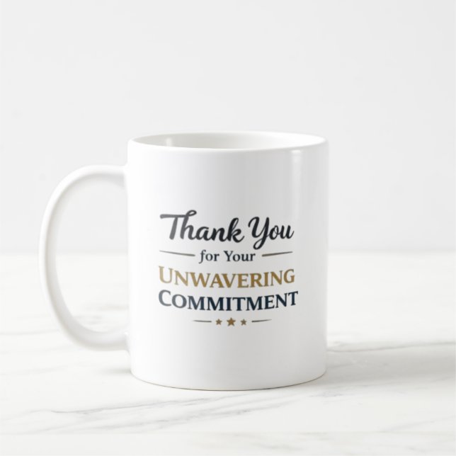 Mug Merci pour votre engagement sans faille (Gauche)