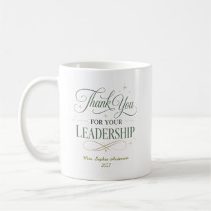 Mug Merci pour votre leadership Personnalisé