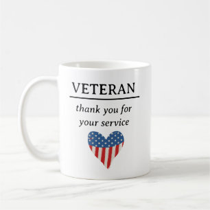 Mug Merci pour votre service aux vétérans