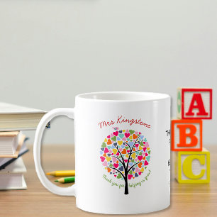 Mug Merci professeur arc-en-ciel pommier cadeau