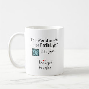 Mug Merci Radiologue Nom Personnalisé
