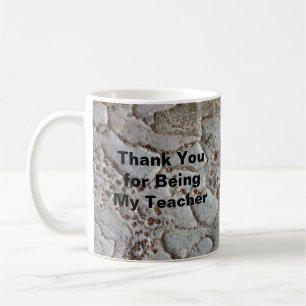 Mug Merci rustique Professeur Nature Photo Appréciatio