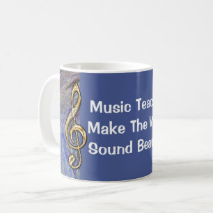 Mug Merci Spiral Enseignant de musique Appréciation de