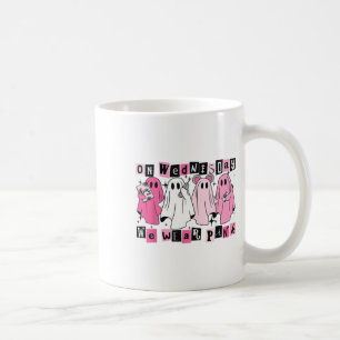 Mug Mercredi, Nous Portons Un Joli Fantôme Rose Hallow