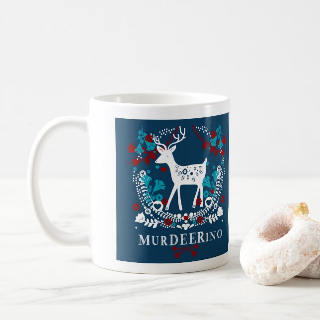 Mug MerDEERino : Murderino + Cerfs communs (Avec donut)