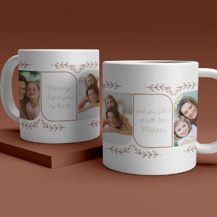 Mug Mère 3 Vertical Photo Mots d'amour Feminine