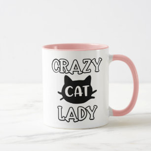 Mug Mère chaton chat fou cadeau Kitty Mom Cadeau Mesda