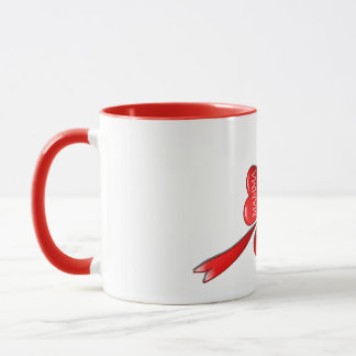 Mug Mère Coeur Clover avec diamant