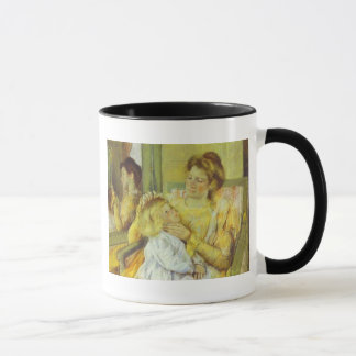 Mug Mère Comportant les cheveux de son enfant. 1901, M