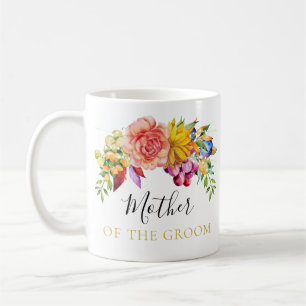 Mug Mère de bouquet floral du marié