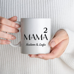 Mug Mère de deux jumeaux maman de 2 enfants garçons fi