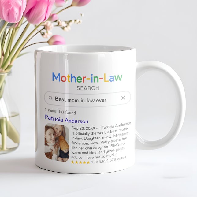 Mug Mère de la belle-famille la plus drôle qui soit Re (Créateur téléchargé)