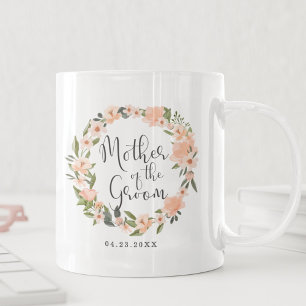 Mug Mère De La Groom Floral Aquarelle Wreath Photo