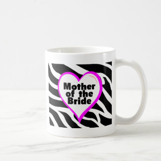 Mug Mère de la jeune mariée (rayures de zèbre de