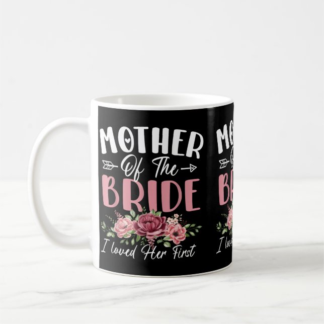 Mug Mère de la mariée aimait la première mariée et le  (Gauche)
