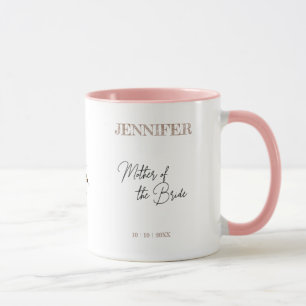 Mug Mère de la mariée bouton de rose rouge