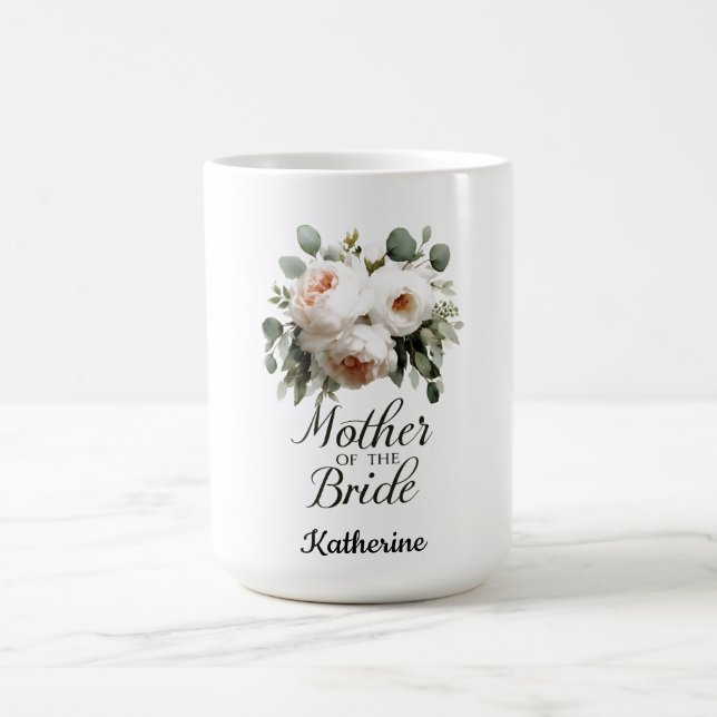 Mug Mère de la mariée Fleurs Élégant Design de mariage (Centre)