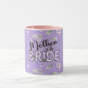 Mug Mère de la mariée Lavande Crocus Personnalisé