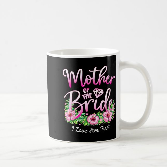 Mug Mère de la mariée Maman Fille Mariée Marié (Droite)