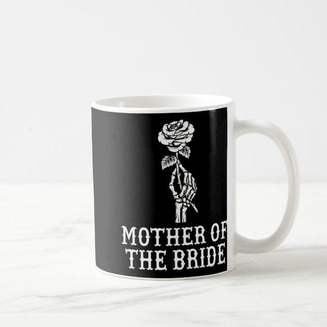 Mug Mère de la mariée squelette gothique enterrement d (Droite)